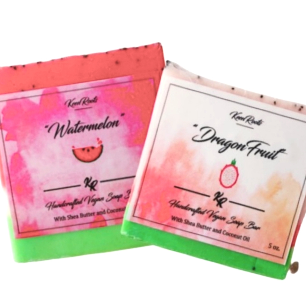 Watermelon and Dragonfruit Soap Bars